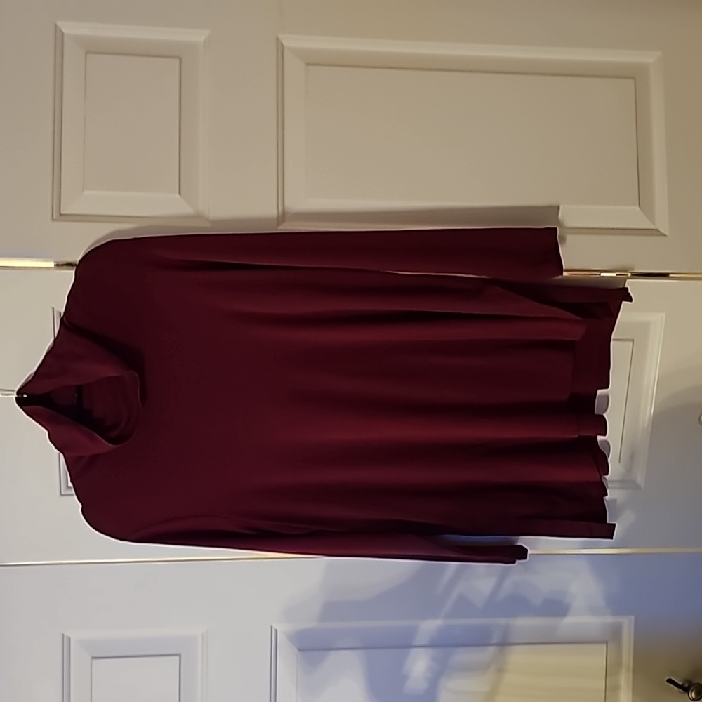 Jjill Tunic Sz 1xl Burgundy